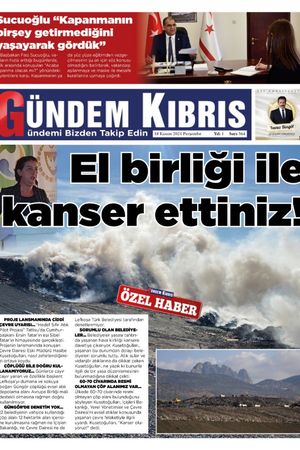 Gündem Kıbrıs Gazetesi - Kıbrıs Haber - 18.11.2021 Manşeti