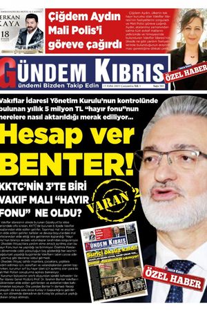 Gündem Kıbrıs Gazetesi - Kıbrıs Haber - 15.09.2021 Manşeti