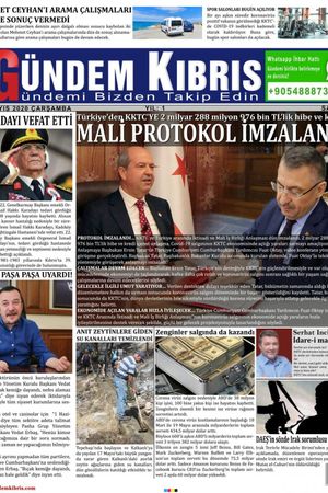 Gündem Kıbrıs Gazetesi - Kıbrıs Haber - 27.05.2020 Manşeti