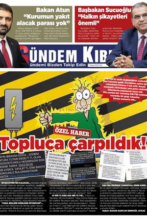 Gündem Kıbrıs Gazetesi - Kıbrıs Haber - 05.04.2022 Manşeti