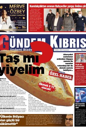 Gündem Kıbrıs Gazetesi - Kıbrıs Haber - 05.02.2022 Manşeti