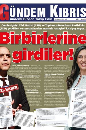 Gündem Kıbrıs Gazetesi - Kıbrıs Haber - 30.08.2022 Manşeti