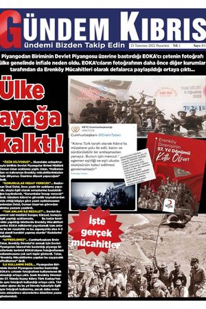 Gündem Kıbrıs Gazetesi - Kıbrıs Haber - 25.07.2022 Manşeti