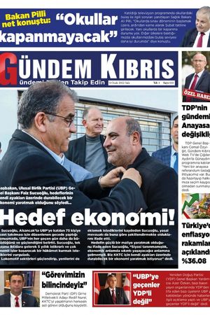 Gündem Kıbrıs Gazetesi - Kıbrıs Haber - 04.01.2022 Manşeti