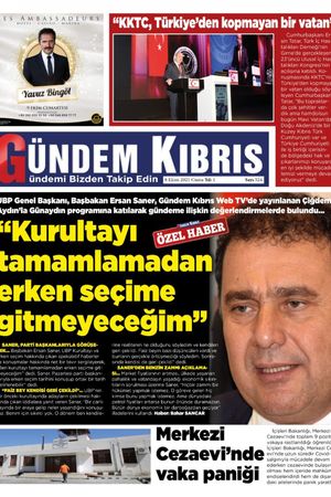 Gündem Kıbrıs Gazetesi - Kıbrıs Haber - 08.10.2021 Manşeti