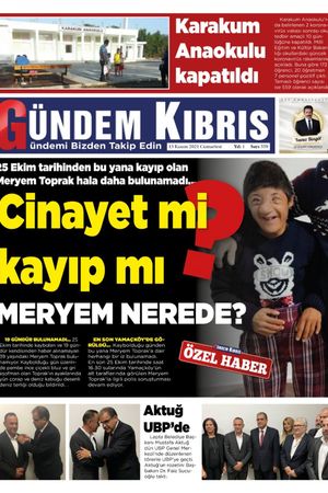 Gündem Kıbrıs Gazetesi - Kıbrıs Haber - 13.11.2021 Manşeti