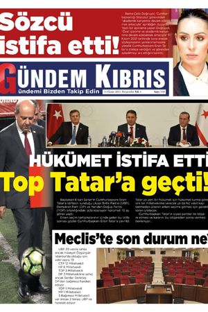 Gündem Kıbrıs Gazetesi - Kıbrıs Haber - 14.10.2021 Manşeti