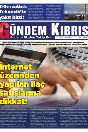 Gündem Kıbrıs Gazetesi - Kıbrıs Haber - 16.11.2022 Manşeti
