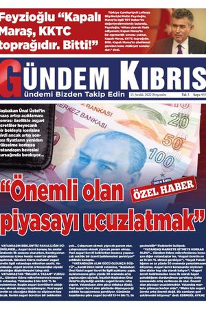 Gündem Kıbrıs Gazetesi - Kıbrıs Haber - 15.12.2022 Manşeti