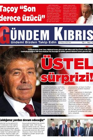 Gündem Kıbrıs Gazetesi - Kıbrıs Haber - 10.05.2022 Manşeti