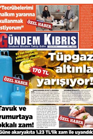 Gündem Kıbrıs Gazetesi - Kıbrıs Haber - 07.12.2021 Manşeti