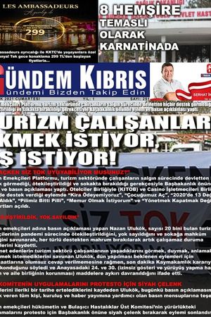 Gündem Kıbrıs Gazetesi - Kıbrıs Haber - 09.01.2021 Manşeti