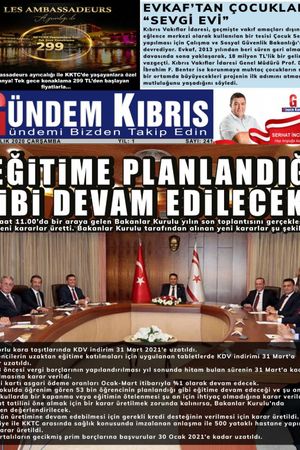 Gündem Kıbrıs Gazetesi - Kıbrıs Haber - 30.12.2020 Manşeti