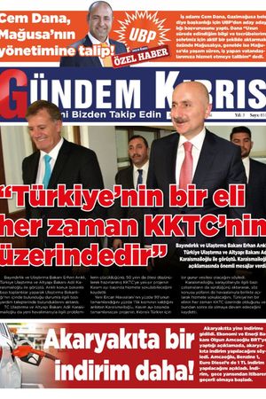 Gündem Kıbrıs Gazetesi - Kıbrıs Haber - 03.09.2022 Manşeti