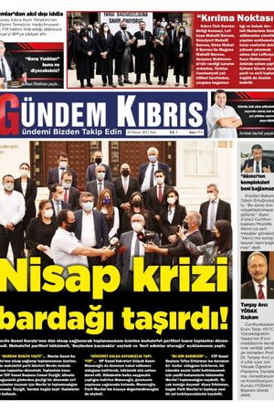 Gündem Kıbrıs Gazetesi - Kıbrıs Haber - 20.04.2021 Manşeti