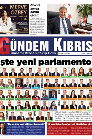 Gündem Kıbrıs Gazetesi - Kıbrıs Haber - 25.01.2022 Manşeti