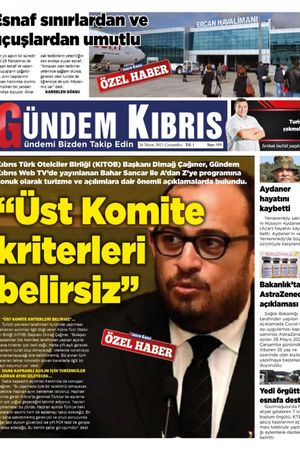 Gündem Kıbrıs Gazetesi - Kıbrıs Haber - 26.05.2021 Manşeti