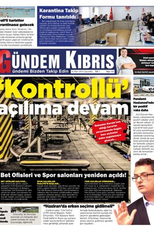 Gündem Kıbrıs Gazetesi - Kıbrıs Haber - 24.03.2021 Manşeti