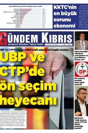 Gündem Kıbrıs Gazetesi - Kıbrıs Haber - 11.12.2021 Manşeti