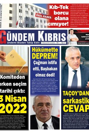 Gündem Kıbrıs Gazetesi - Kıbrıs Haber - 23.06.2021 Manşeti
