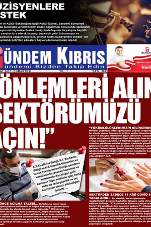 Gündem Kıbrıs Gazetesi - Kıbrıs Haber - 27.02.2021 Manşeti