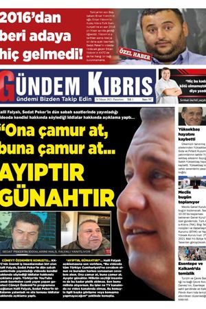 Gündem Kıbrıs Gazetesi - Kıbrıs Haber - 24.05.2021 Manşeti