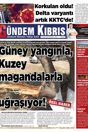Gündem Kıbrıs Gazetesi - Kıbrıs Haber - 05.07.2021 Manşeti
