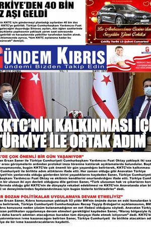 Gündem Kıbrıs Gazetesi - Kıbrıs Haber - 12.02.2021 Manşeti