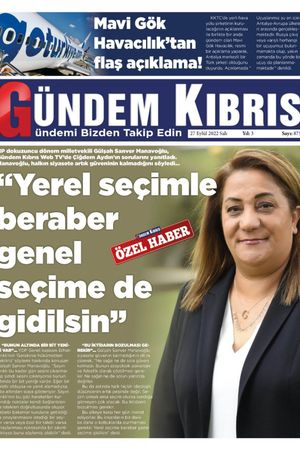 Gündem Kıbrıs Gazetesi - Kıbrıs Haber - 27.09.2022 Manşeti