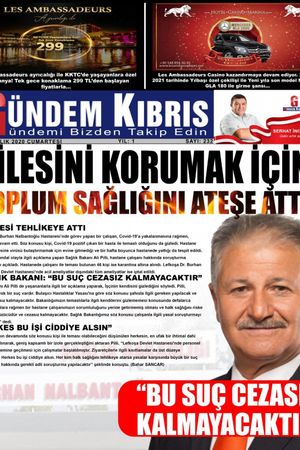 Gündem Kıbrıs Gazetesi - Kıbrıs Haber - 19.12.2020 Manşeti
