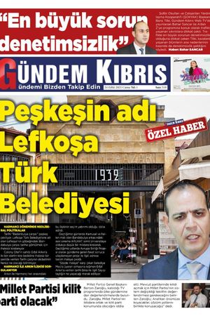 Gündem Kıbrıs Gazetesi - Kıbrıs Haber - 24.09.2021 Manşeti
