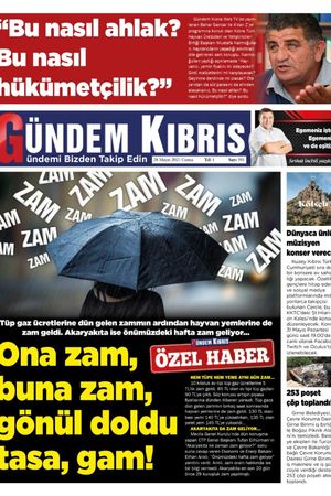Gündem Kıbrıs Gazetesi - Kıbrıs Haber - 28.05.2021 Manşeti