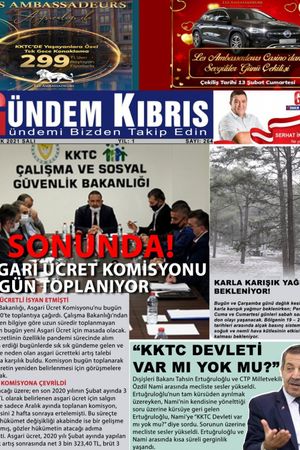 Gündem Kıbrıs Gazetesi - Kıbrıs Haber - 19.01.2021 Manşeti