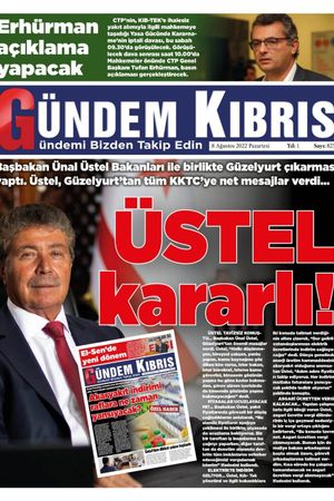 Gündem Kıbrıs Gazetesi - Kıbrıs Haber - 08.08.2022 Manşeti