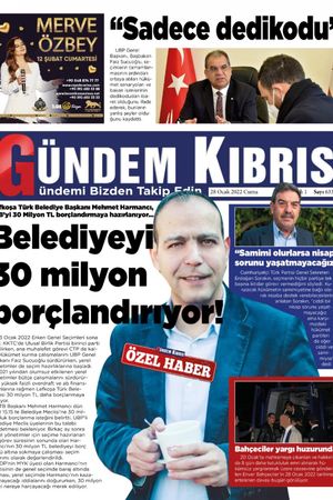 Gündem Kıbrıs Gazetesi - Kıbrıs Haber - 28.01.2022 Manşeti