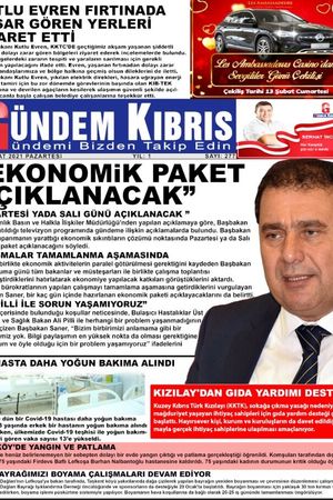 Gündem Kıbrıs Gazetesi - Kıbrıs Haber - 01.02.2021 Manşeti