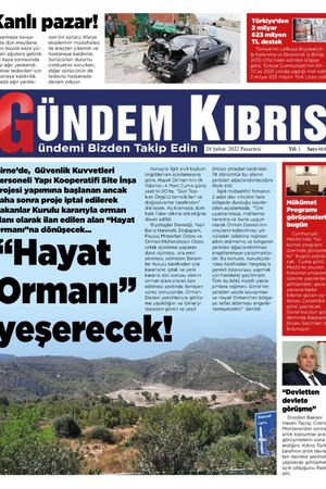 Gündem Kıbrıs Gazetesi - Kıbrıs Haber - 28.02.2022 Manşeti