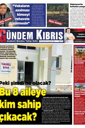 Gündem Kıbrıs Gazetesi - Kıbrıs Haber - 09.06.2021 Manşeti