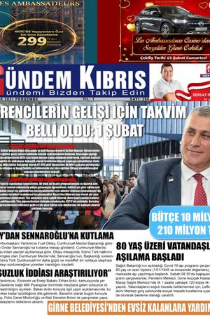 Gündem Kıbrıs Gazetesi - Kıbrıs Haber - 21.01.2021 Manşeti