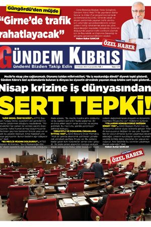 Gündem Kıbrıs Gazetesi - Kıbrıs Haber - 13.10.2021 Manşeti