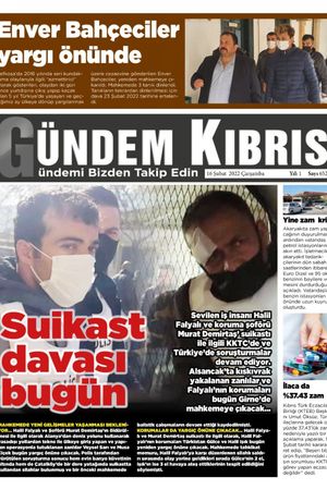 Gündem Kıbrıs Gazetesi - Kıbrıs Haber - 16.02.2022 Manşeti
