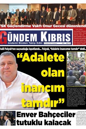 Gündem Kıbrıs Gazetesi - Kıbrıs Haber - 18.12.2021 Manşeti