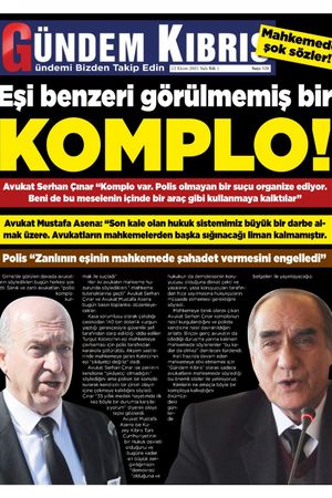 Gündem Kıbrıs Gazetesi - Kıbrıs Haber - 12.10.2021 Manşeti