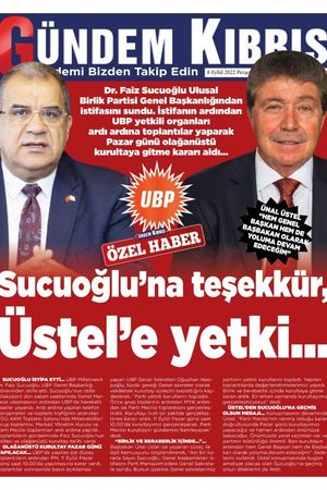 Gündem Kıbrıs Gazetesi - Kıbrıs Haber - 08.09.2022 Manşeti