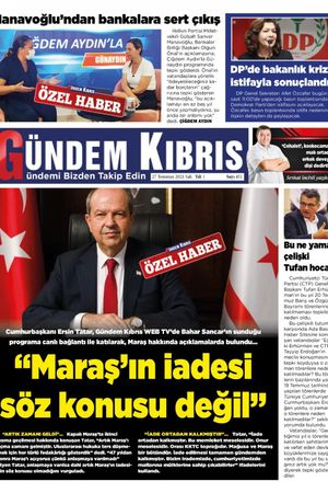 Gündem Kıbrıs Gazetesi - Kıbrıs Haber - 27.07.2021 Manşeti