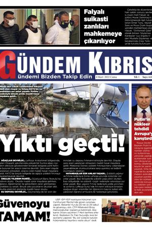 Gündem Kıbrıs Gazetesi - Kıbrıs Haber - 04.03.2022 Manşeti