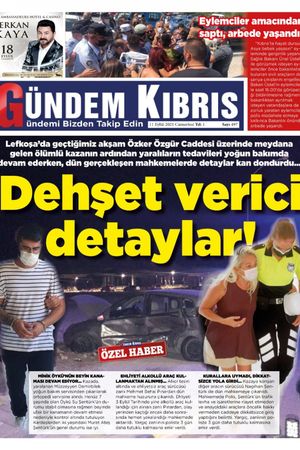 Gündem Kıbrıs Gazetesi - Kıbrıs Haber - 11.09.2021 Manşeti