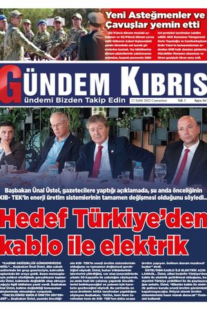 Gündem Kıbrıs Gazetesi - Kıbrıs Haber - 17.09.2022 Manşeti