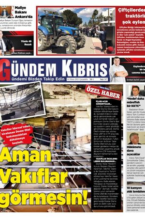Gündem Kıbrıs Gazetesi - Kıbrıs Haber - 14.04.2021 Manşeti