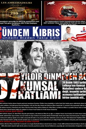 Gündem Kıbrıs Gazetesi - Kıbrıs Haber - 24.12.2020 Manşeti